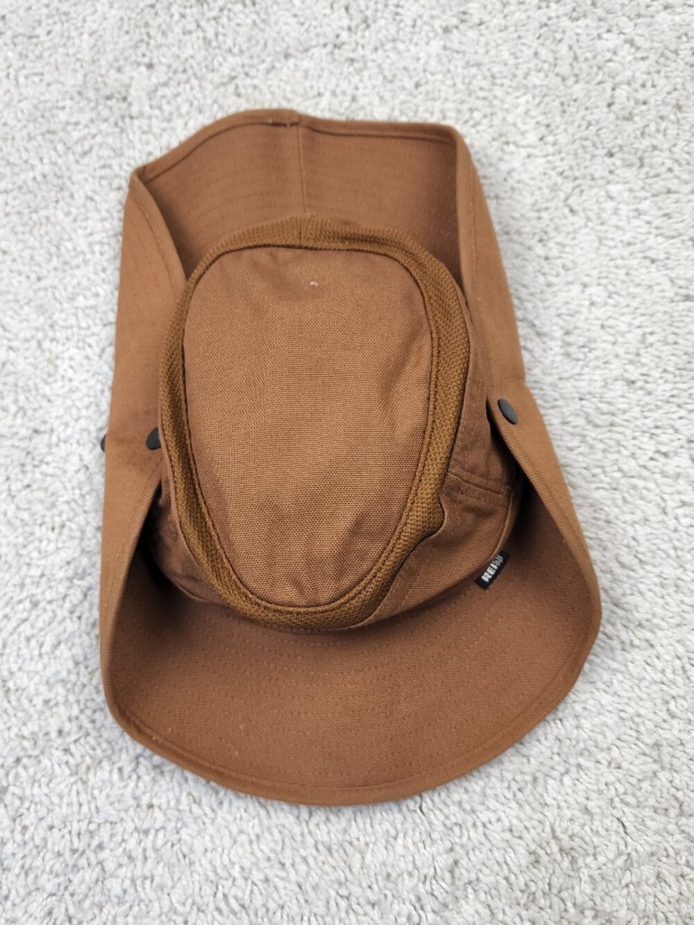 REI Co-op Brown Safari Sun Hat Men's Khaki Size Large L Organic Cotton USA hike
